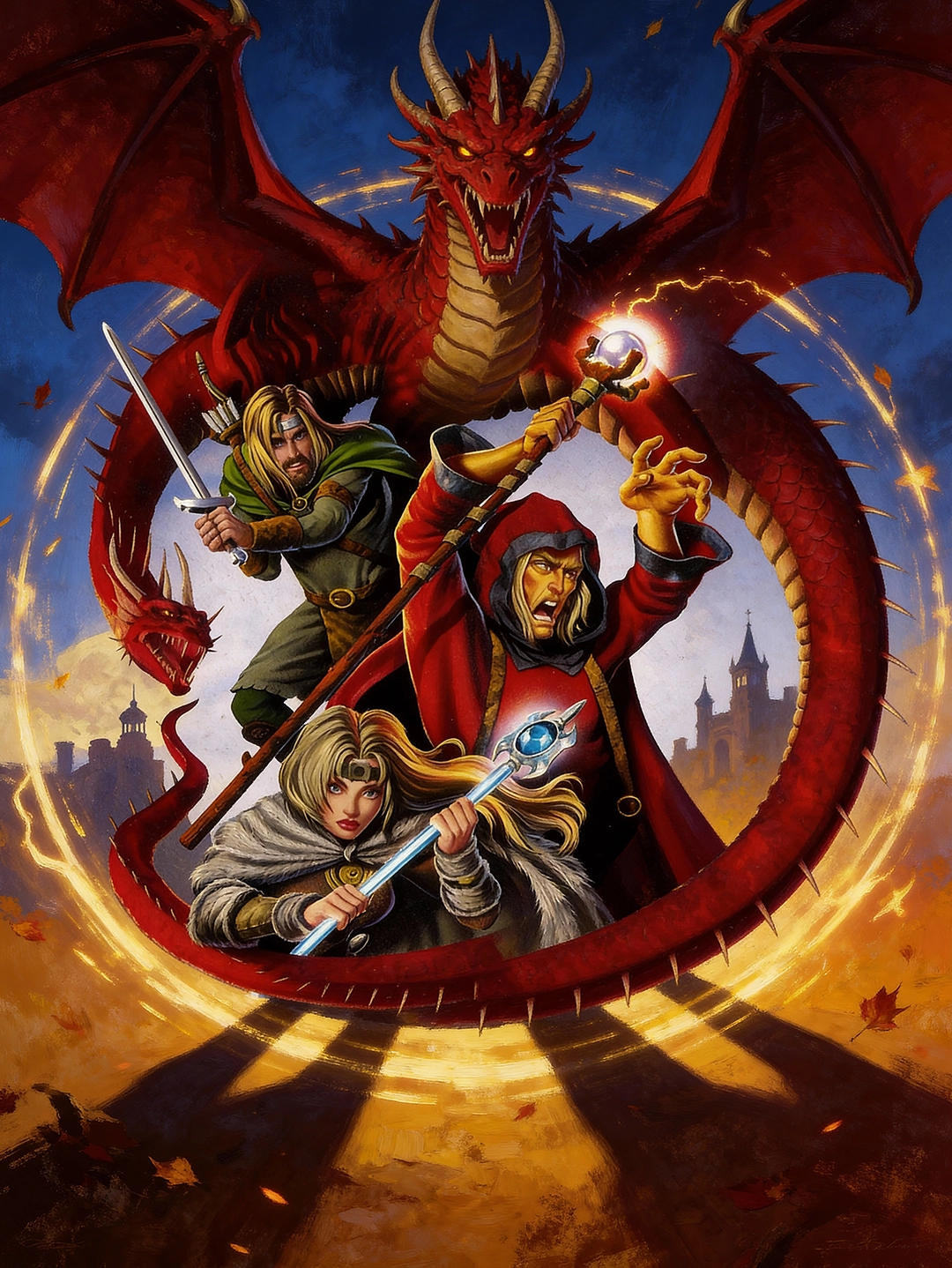 Ajdarho nayzasi - vertikal poster