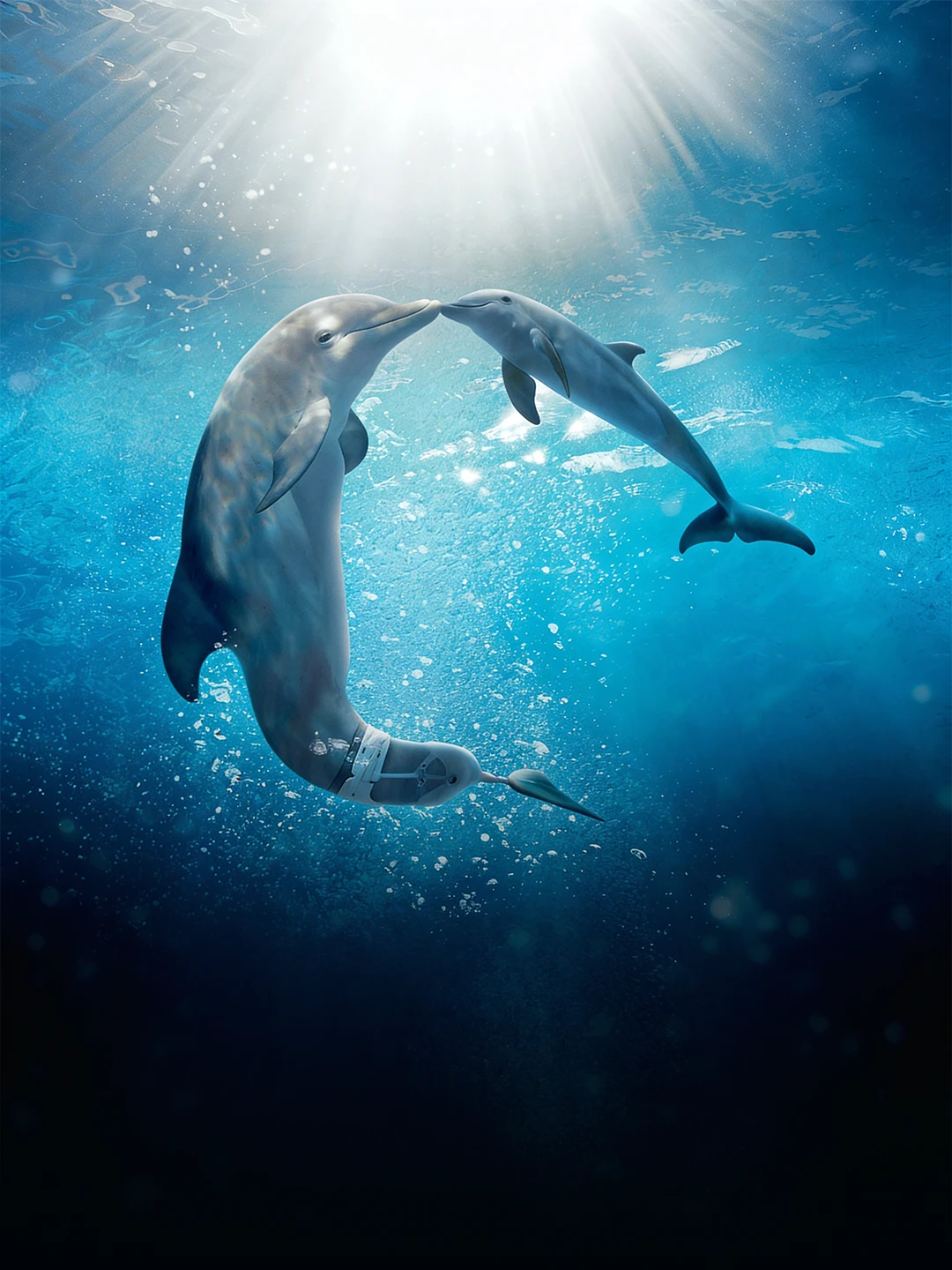 Delfin qissasi 2 - vertikal poster