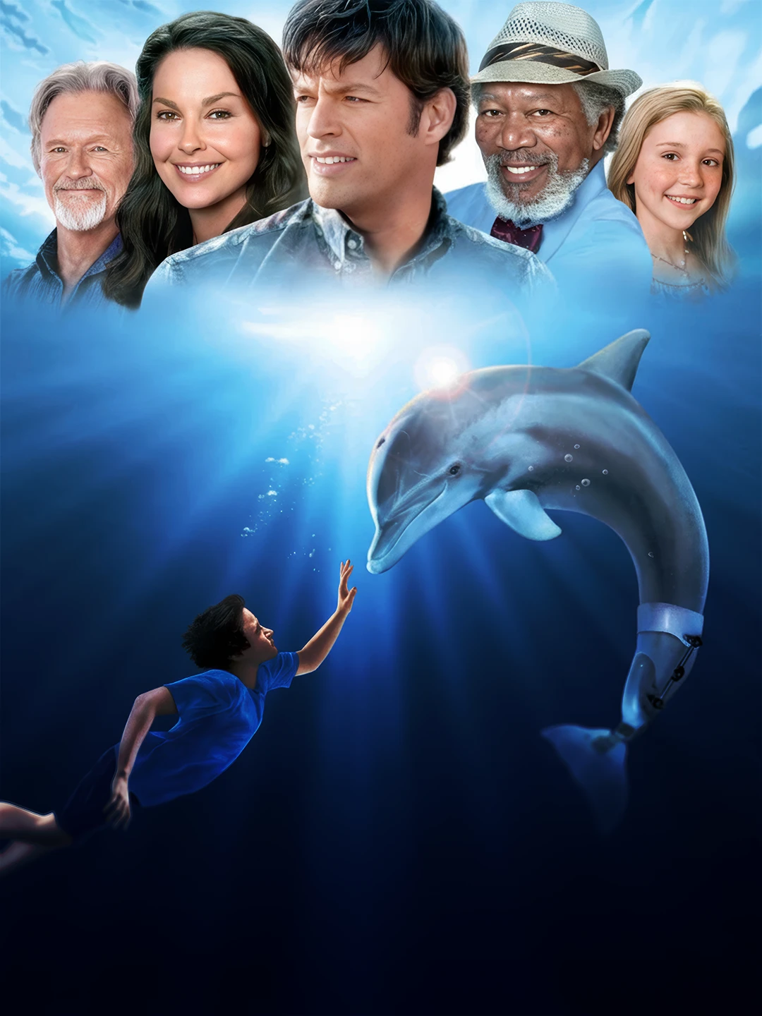 Delfin qissasi - vertikal poster
