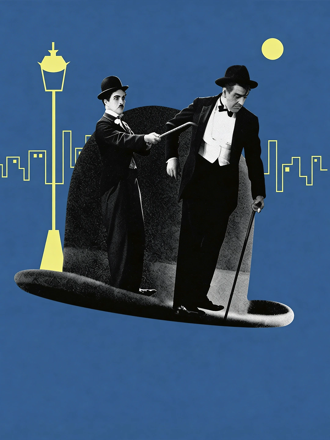 Katta shahar chiroqlari - vertikal poster
