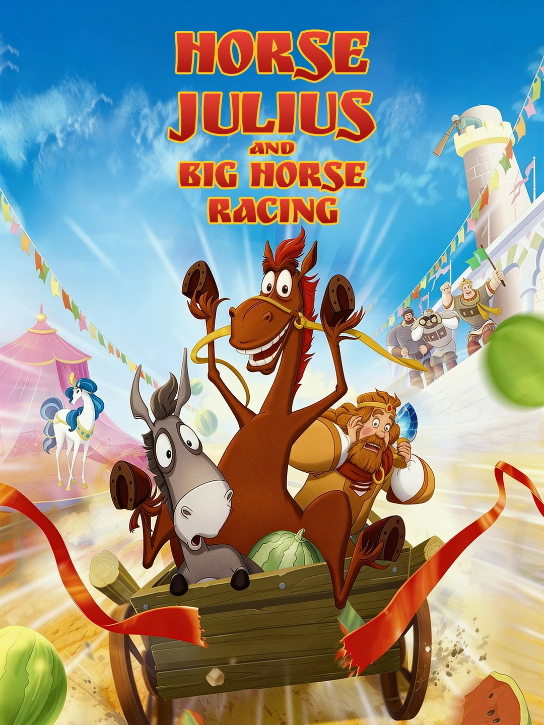 Horse Julius and Big Horse Racing poster