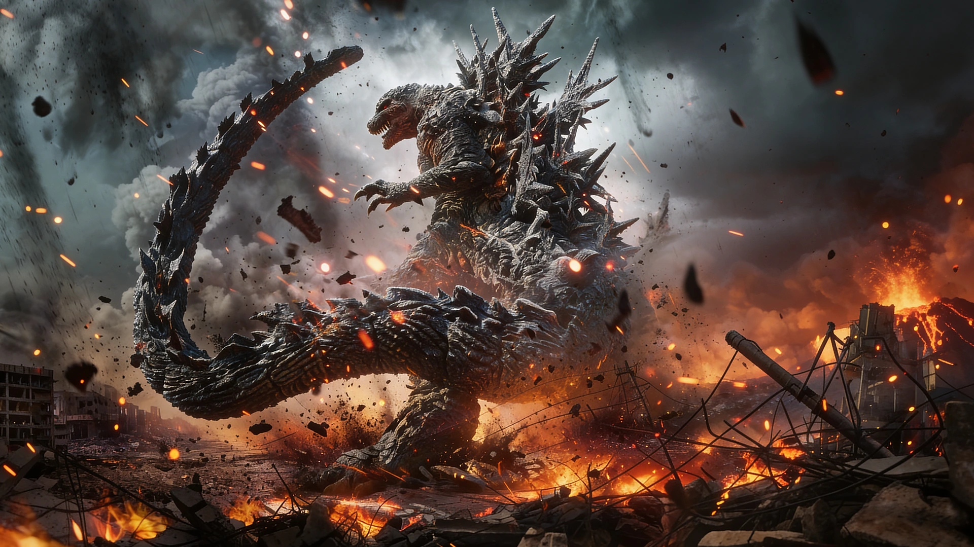 Godzilla: Oxirgi nuqta - gorizontal poster