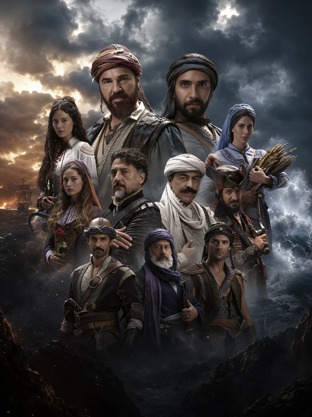 Barbarossalar:O'rta yer dengizi qilichi - vertikal poster