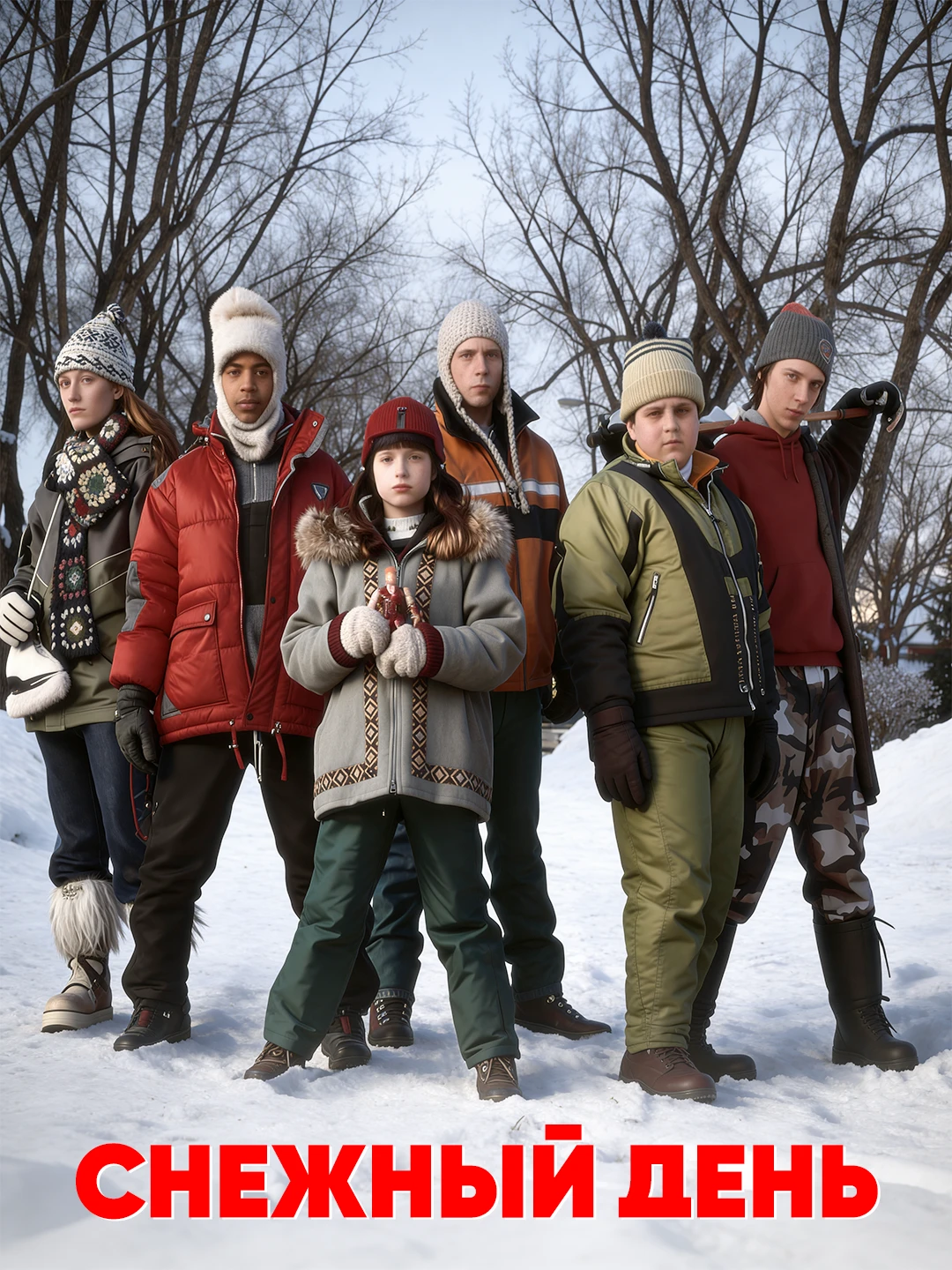Снежный день poster