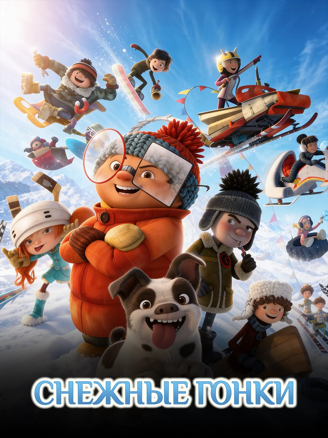 Снежные гонки poster