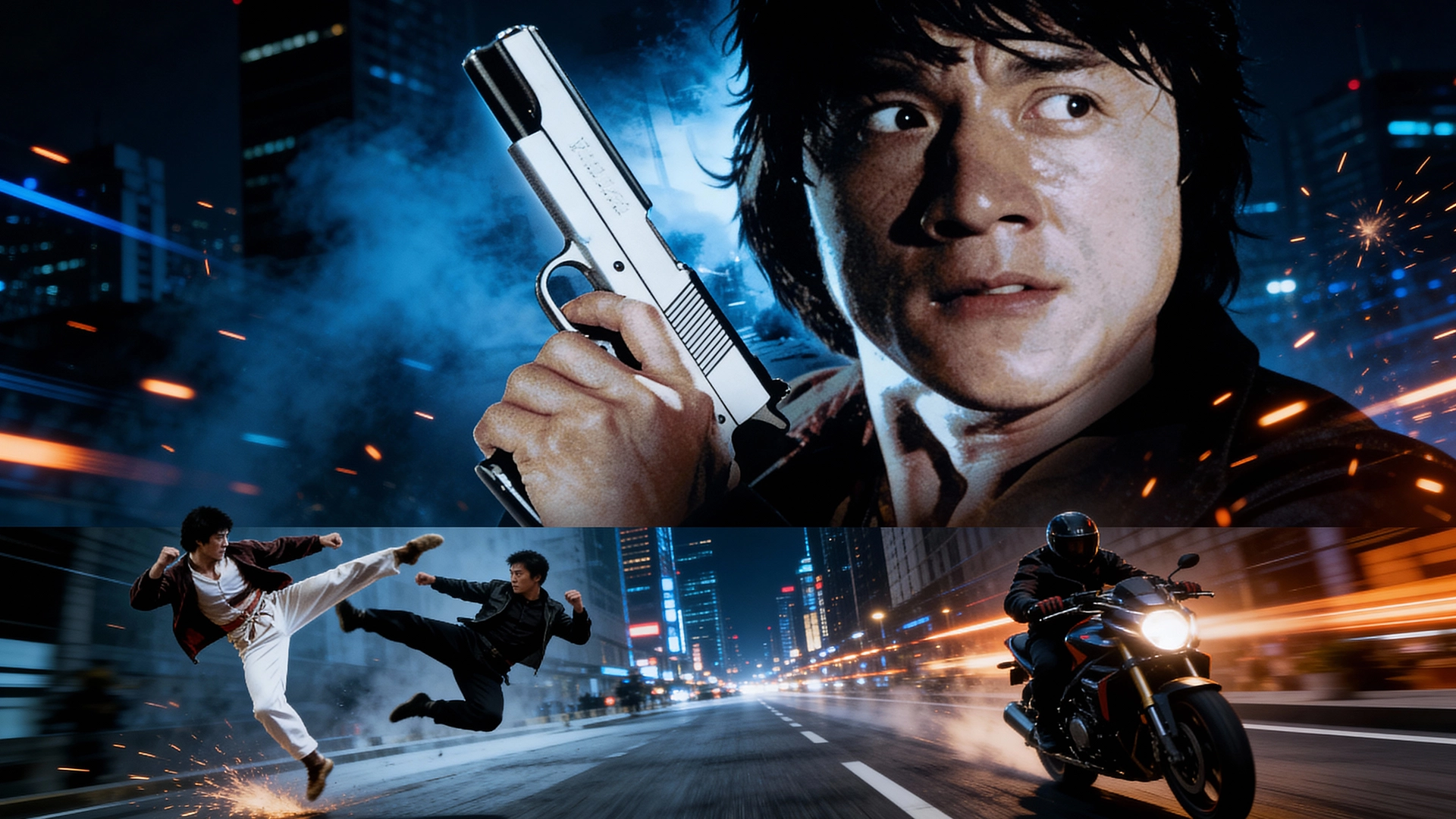 Jackie Chan Ajdarho yuragi - gorizontal poster