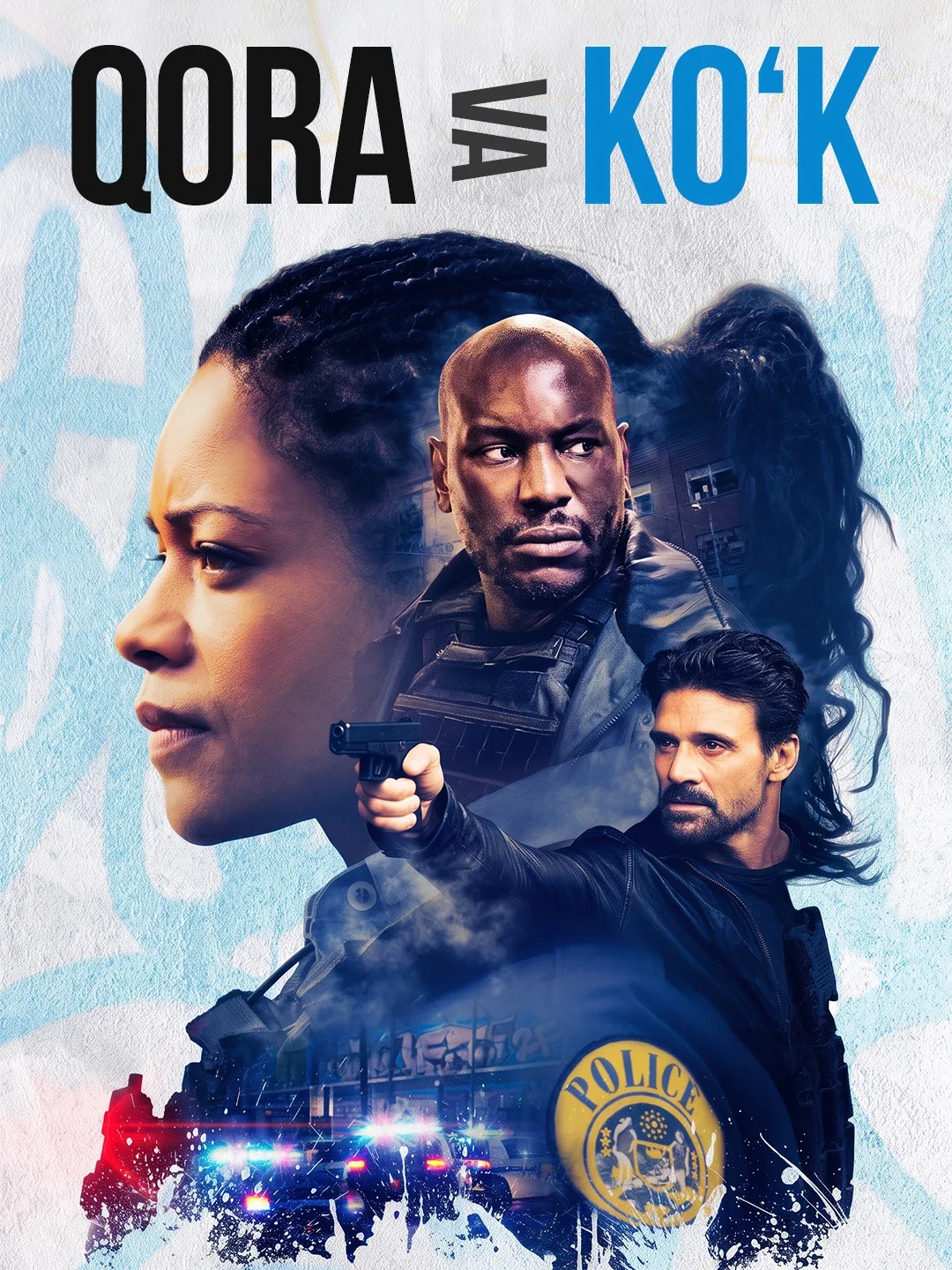 Qora va ko'k poster