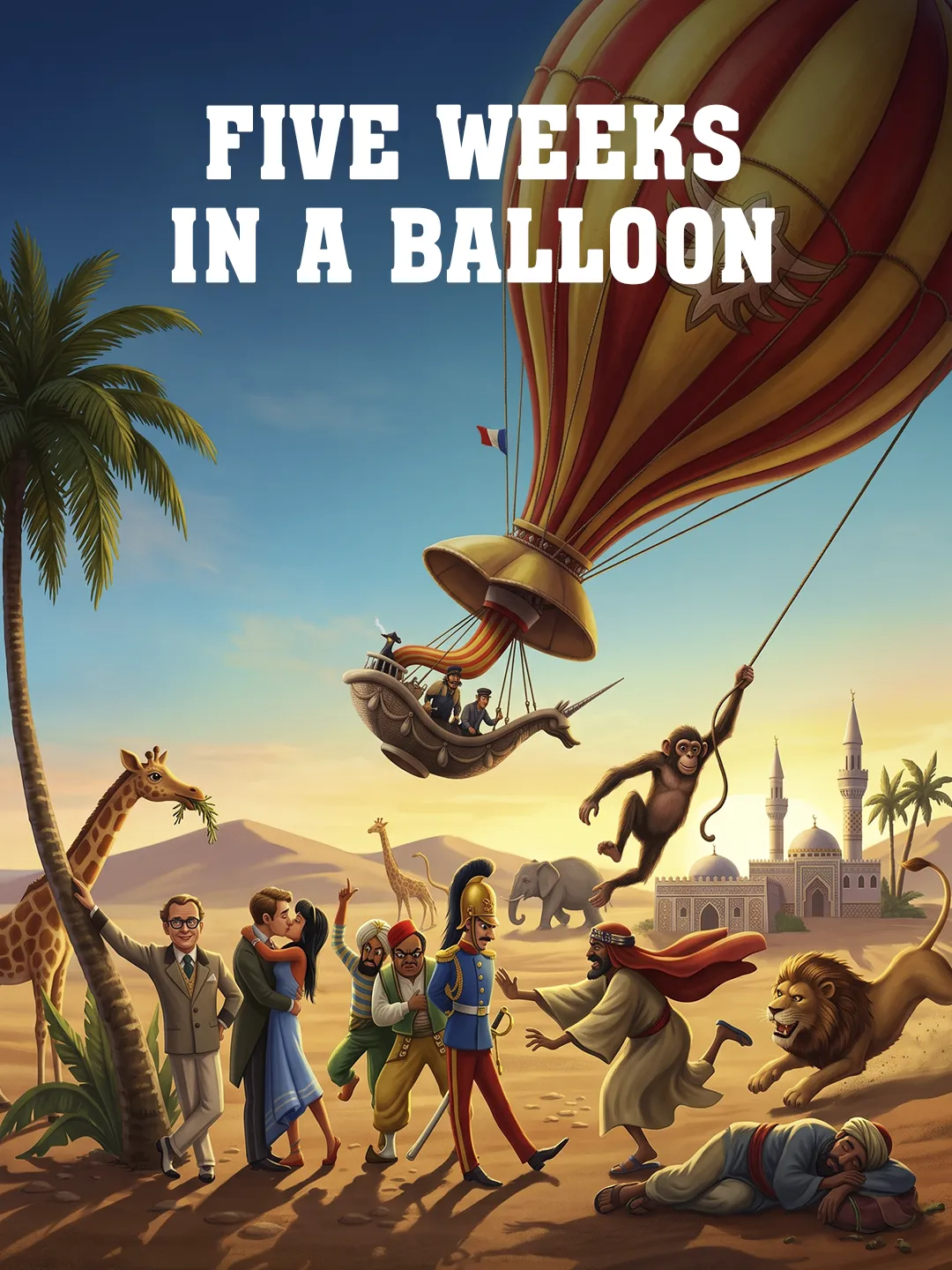 Five Weeks in a Balloon poster