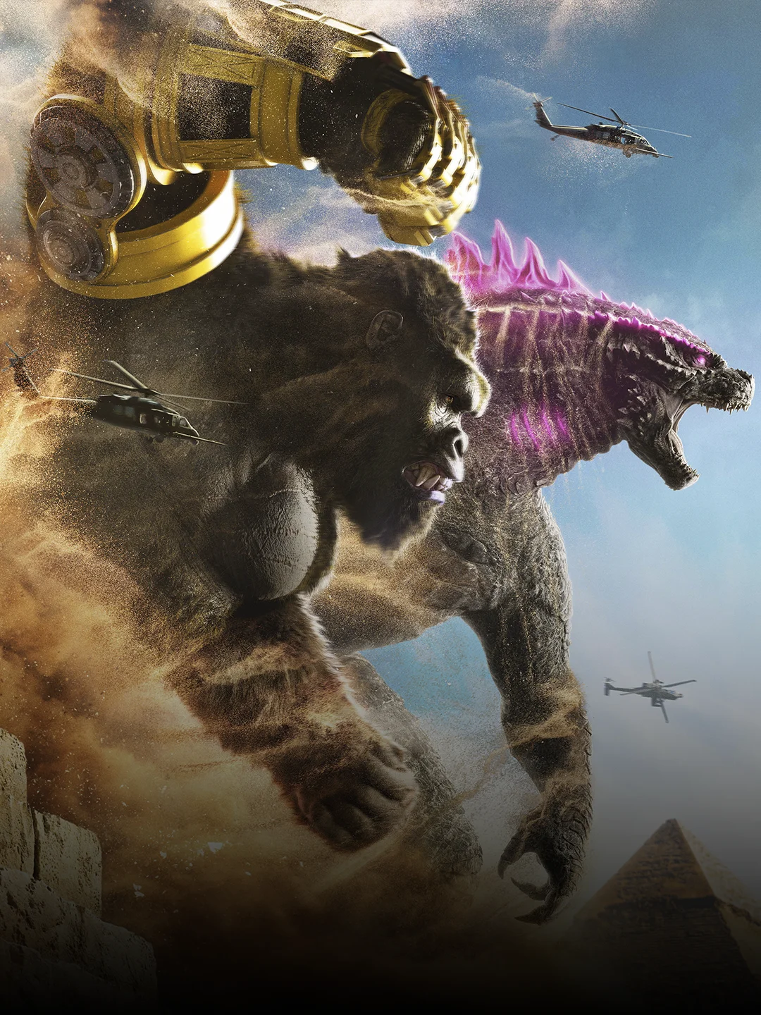 Godzilla va Kong: Yangi imperiya - vertikal poster