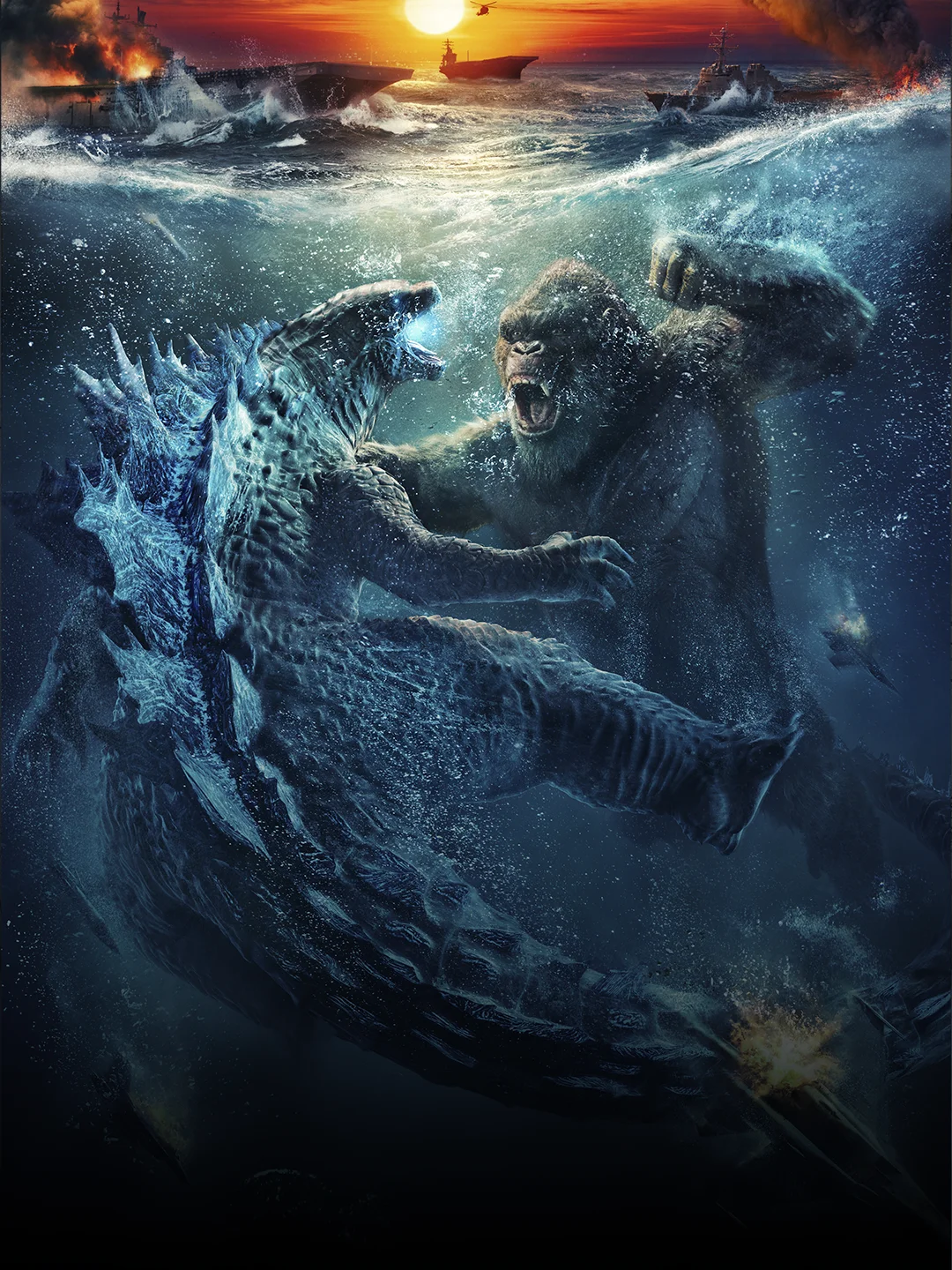 Godzilla King Kongga qarshi - vertikal poster