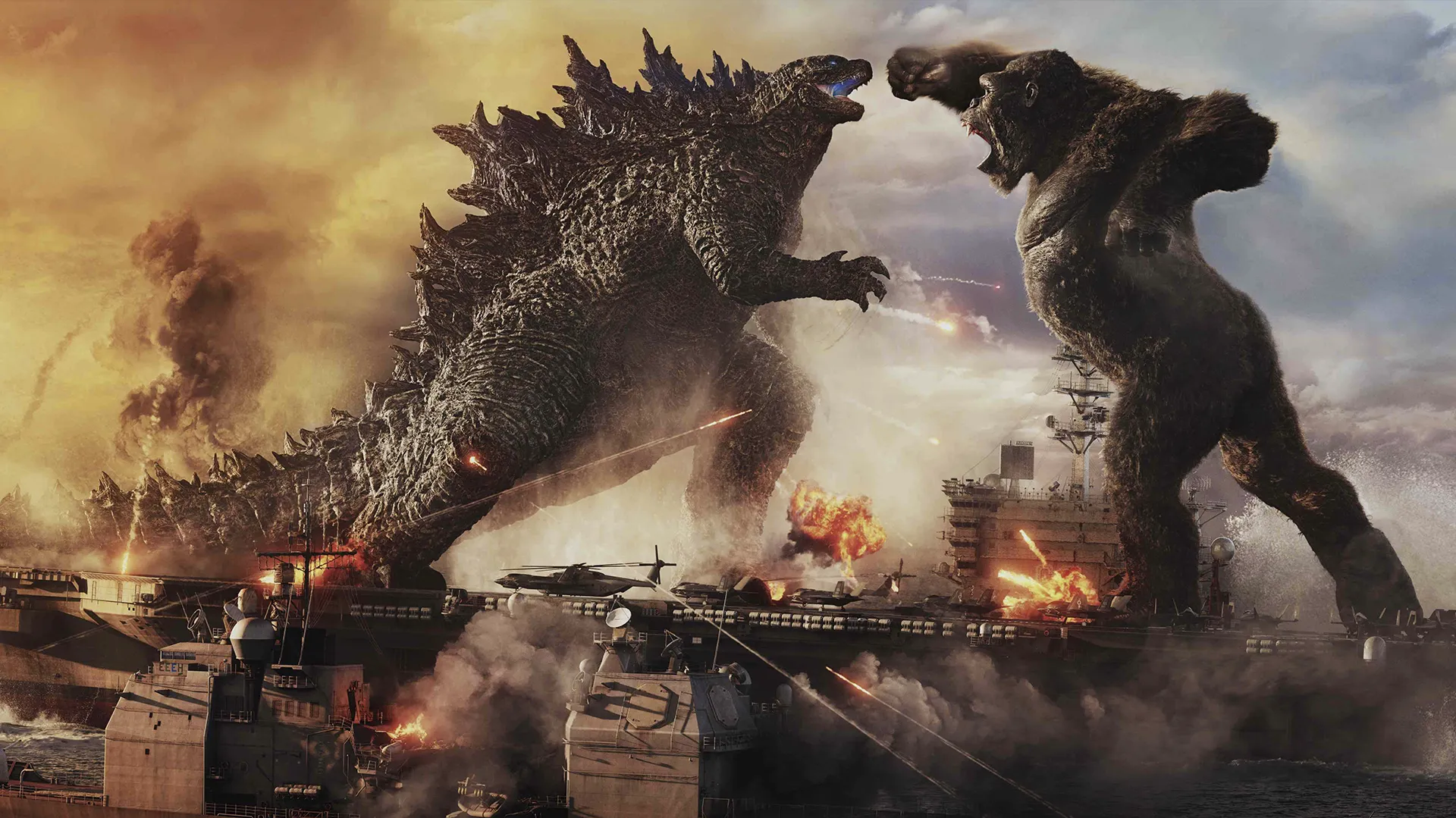 Godzilla King Kongga qarshi - gorizontal poster
