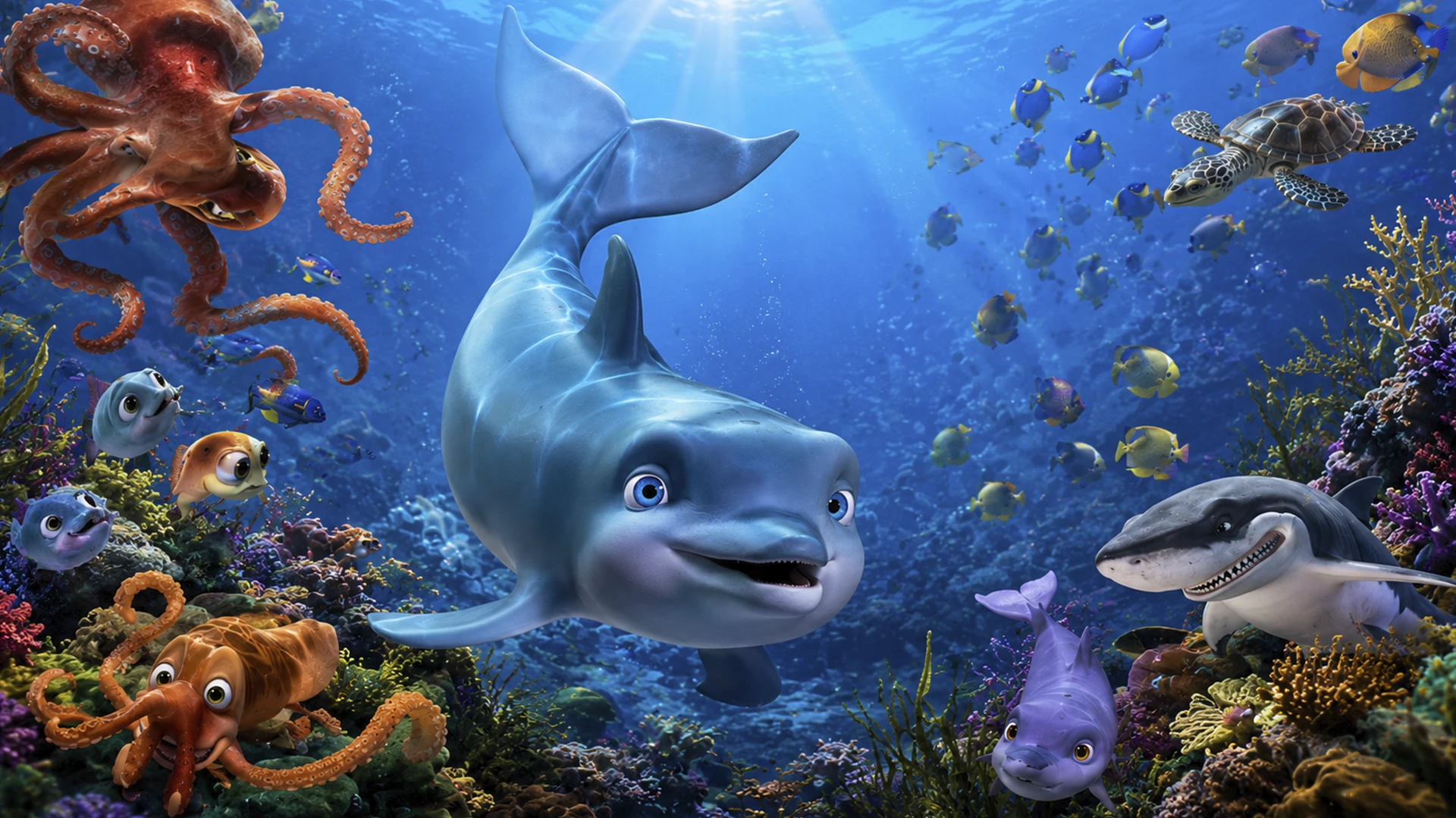 Hayolparast delfin - gorizontal poster