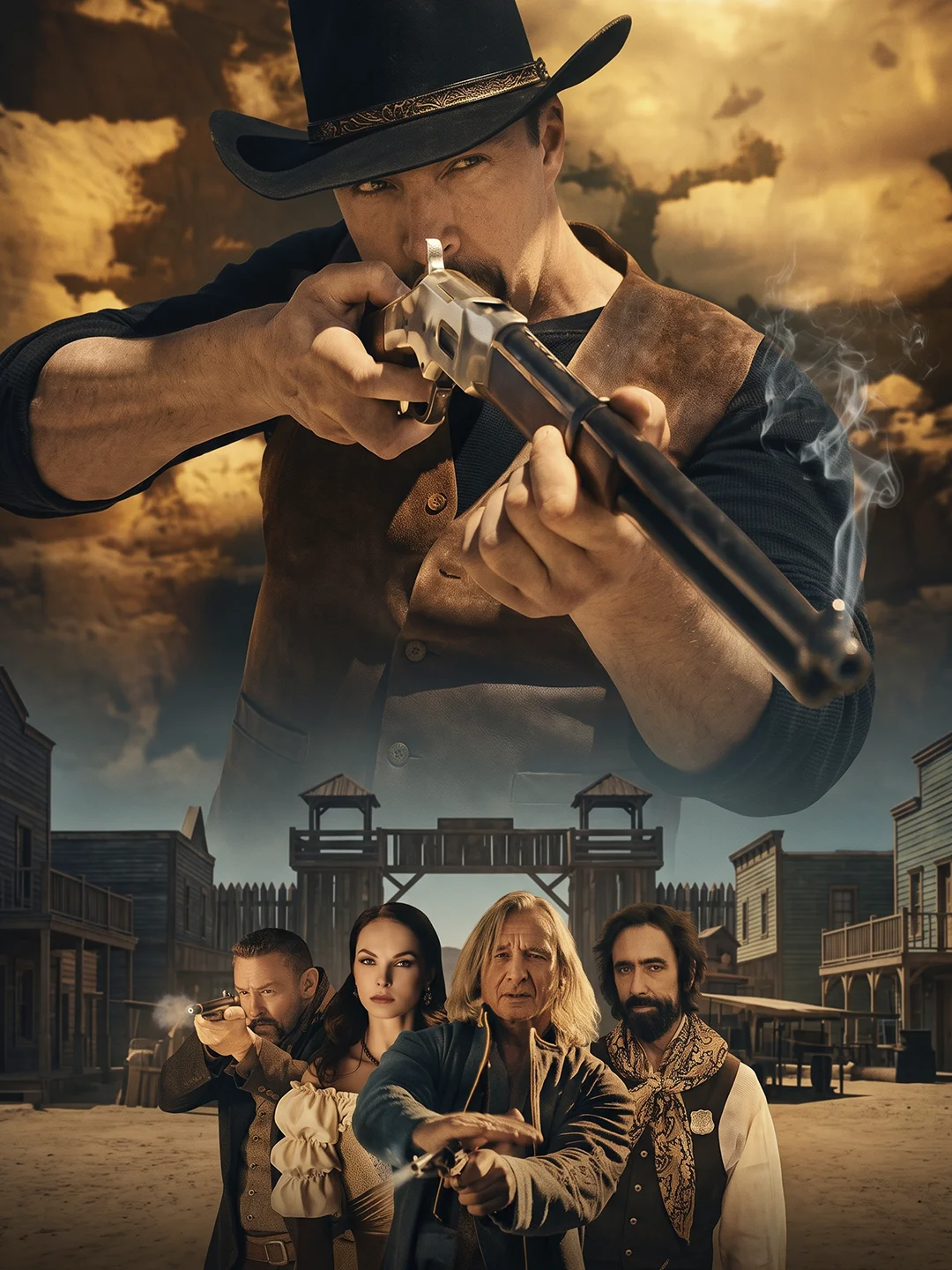 Rio Bravoga hujum - vertikal poster