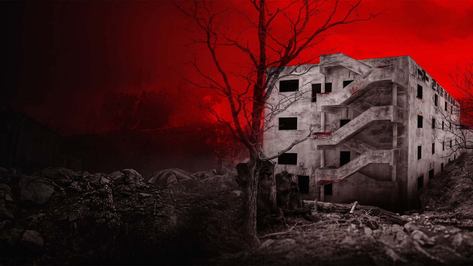 Gonjiamdagi ruhiy kasalliklar shifoxonasi - gorizontal poster